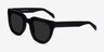 Dali Black AcetateSunglass Frames from EyeBuyDirect, Angle View