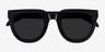 Dali Black AcetateSunglass Frames from EyeBuyDirect, Closed View