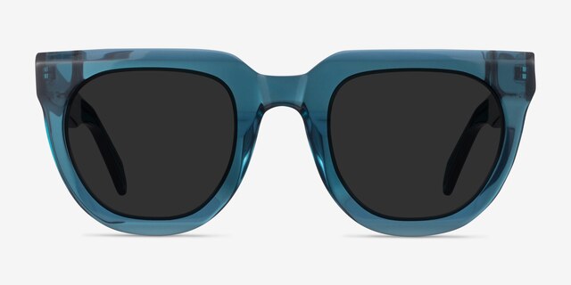 Dali Teal AcetateSunglass Frames from EyeBuyDirect, Front View