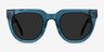 Dali Teal AcetateSunglass Frames from EyeBuyDirect, Front View