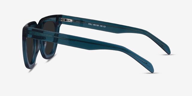Dali Teal AcetateSunglass Frames from EyeBuyDirect, Side View