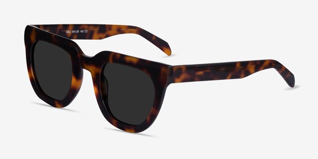 Dali Tortoise AcetateSunglass Frames from EyeBuyDirect, Angle View