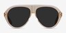 Map Clear Brown AcetateSunglass Frames from EyeBuyDirect, Front View