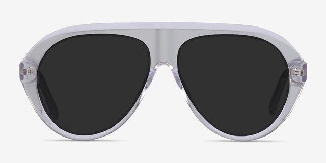 Map Clear AcetateSunglass Frames from EyeBuyDirect, Front View