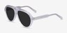 Map Clear AcetateSunglass Frames from EyeBuyDirect, Angle View