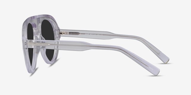 Map Clear AcetateSunglass Frames from EyeBuyDirect, Side View