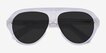 Map Clear AcetateSunglass Frames from EyeBuyDirect, Closed View