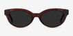 Vacation Clear Brown AcetateSunglass Frames from EyeBuyDirect, Front View