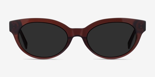 Vacation Clear Brown AcetateSunglass Frames from EyeBuyDirect, Front View