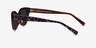 Vacation Clear Brown AcetateSunglass Frames from EyeBuyDirect, Side View