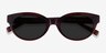 Vacation Clear Brown AcetateSunglass Frames from EyeBuyDirect, Closed View