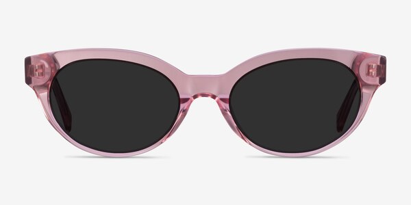 Vacation - Cat Eye Clear Pink Frame Sunglasses For Women | Eyebuydirect