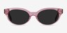 Vacation Clear Pink AcetateSunglass Frames from EyeBuyDirect, Front View