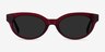 Vacation Clear Burgundy AcetateSunglass Frames from EyeBuyDirect, Front View