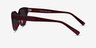 Vacation Clear Burgundy AcetateSunglass Frames from EyeBuyDirect, Side View