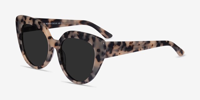 Santa Monica Ivory Tortoise AcetateSunglass Frames from EyeBuyDirect, Angle View