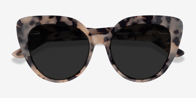 Santa Monica Ivory Tortoise AcetateSunglass Frames from EyeBuyDirect, Closed View