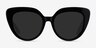 Santa Monica Black AcetateSunglass Frames from EyeBuyDirect, Front View
