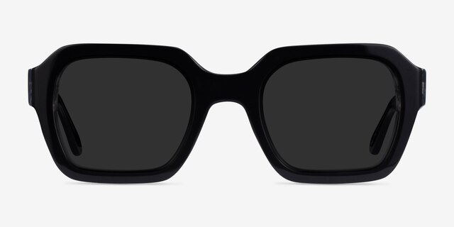 Somerset Black AcetateSunglass Frames from EyeBuyDirect, Front View