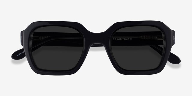 Somerset Black AcetateSunglass Frames from EyeBuyDirect, Closed View