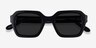 Somerset Black AcetateSunglass Frames from EyeBuyDirect, Closed View
