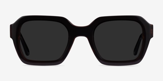 Somerset Brown AcetateSunglass Frames from EyeBuyDirect, Front View