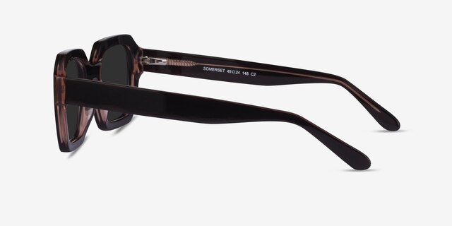 Somerset Brown AcetateSunglass Frames from EyeBuyDirect, Side View