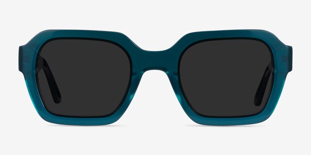 Somerset Teal AcetateSunglass Frames from EyeBuyDirect, Front View