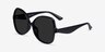 Paradise Black PlasticSunglass Frames from EyeBuyDirect, Angle View
