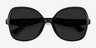 Paradise Black PlasticSunglass Frames from EyeBuyDirect, Closed View
