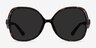 Paradise Tortoise PlasticSunglass Frames from EyeBuyDirect, Front View