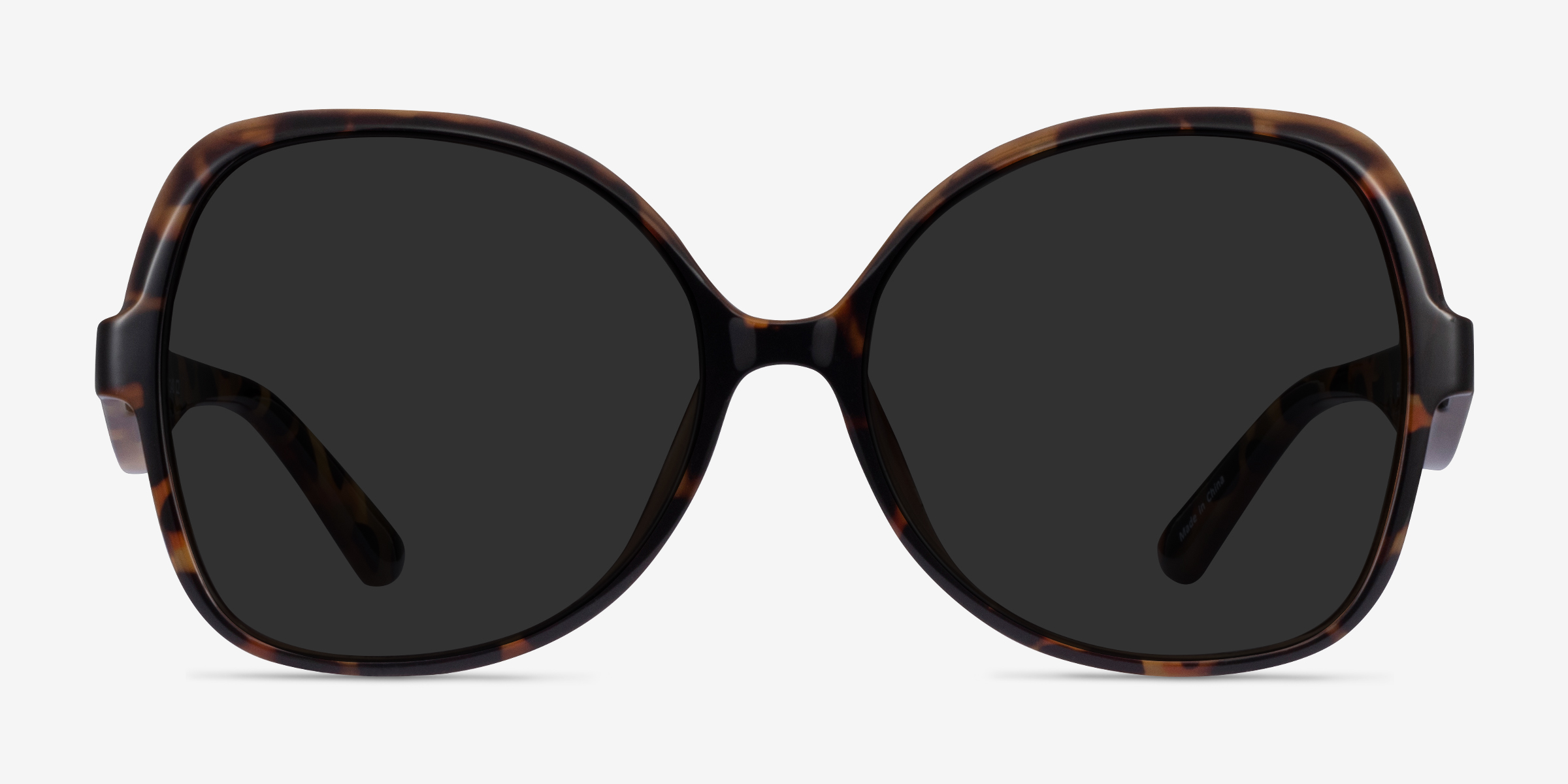 Paros Tortoise with Blue Lense Sunglasses
