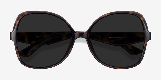 Paradise Tortoise PlasticSunglass Frames from EyeBuyDirect, Closed View