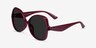 Paradise Burgundy PlasticSunglass Frames from EyeBuyDirect, Angle View