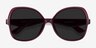 Paradise Burgundy PlasticSunglass Frames from EyeBuyDirect, Closed View