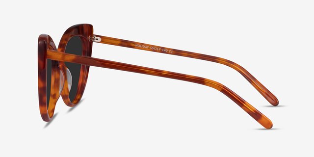 Holiday Brown Tortoise AcetateSunglass Frames from EyeBuyDirect, Side View