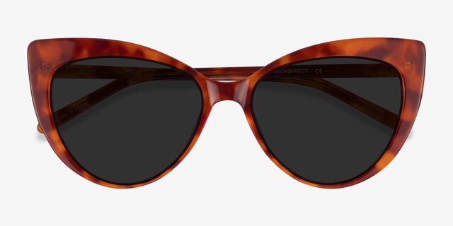 Holiday Brown Tortoise AcetateSunglass Frames from EyeBuyDirect, Closed View
