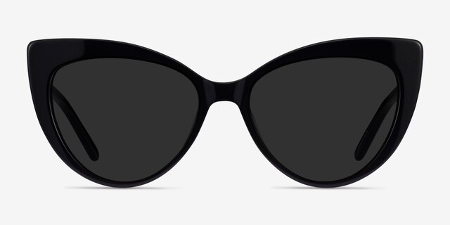 Holiday Black AcetateSunglass Frames from EyeBuyDirect, Front View