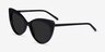 Holiday Black AcetateSunglass Frames from EyeBuyDirect, Angle View