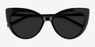 Holiday Black AcetateSunglass Frames from EyeBuyDirect, Closed View