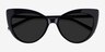 Holiday Black AcetateSunglass Frames from EyeBuyDirect, Closed View