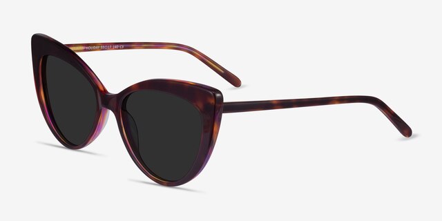 Holiday Tortoise AcetateSunglass Frames from EyeBuyDirect, Angle View