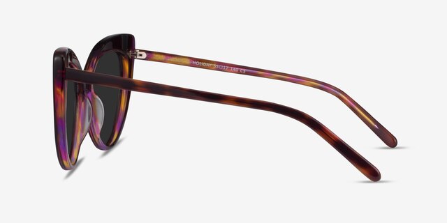 Holiday Tortoise AcetateSunglass Frames from EyeBuyDirect, Side View