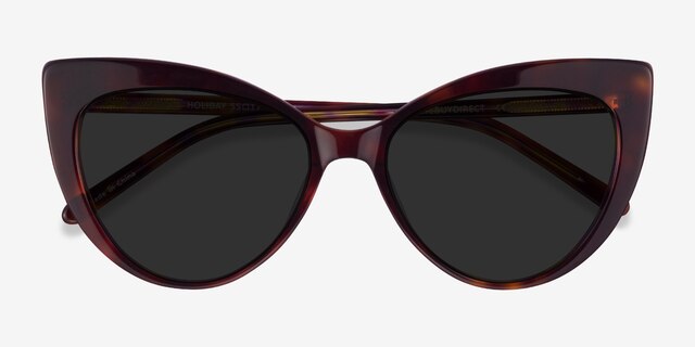 Holiday Tortoise AcetateSunglass Frames from EyeBuyDirect, Closed View