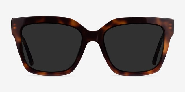 Itinerary Tortoise AcetateSunglass Frames from EyeBuyDirect, Front View