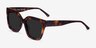Itinerary Tortoise AcetateSunglass Frames from EyeBuyDirect, Angle View