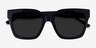 Itinerary Black AcetateSunglass Frames from EyeBuyDirect, Closed View