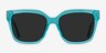 Itinerary Turquoise AcetateSunglass Frames from EyeBuyDirect, Front View