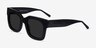 Monterey Black AcetateSunglass Frames from EyeBuyDirect, Angle View