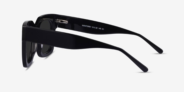 Monterey Black AcetateSunglass Frames from EyeBuyDirect, Side View